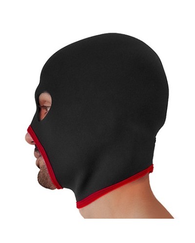 Cagoule Eyes Face Brutus Noire-Rouge sextoys et accessoires sur La Boutique du Hard