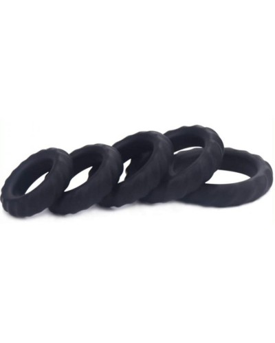 Pack de 5 cockrings Enhance Rings Silicone pas cher