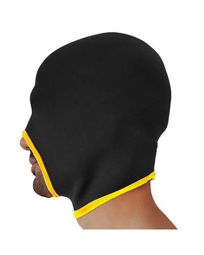 Cagoule Face Fucker Brutus Noire-Jaune sextoys et accessoires sur La Boutique du Hard