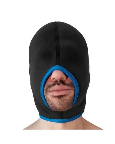 Cagoule Face Fucker Brutus Noire-Bleue sextoys et accessoires sur La Boutique du Hard