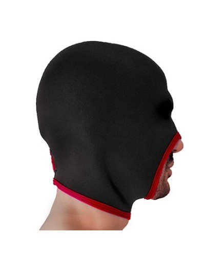 Cagoule Face Fucker Brutus Noire-Rouge sextoys et accessoires sur La Boutique du Hard