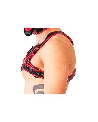 Harnais Puppy Harness Noir-Rouge sextoys et accessoires sur La Boutique du Hard
