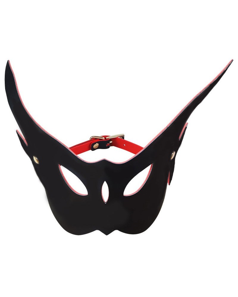 Masque Long Eared Owl Noir et Rouge sextoys et accessoires sur La Boutique du Hard