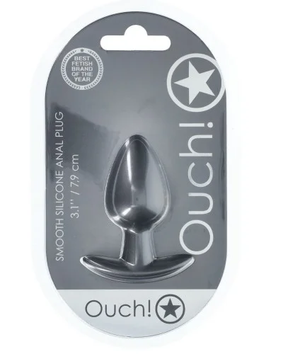 Plug Metally M 6.5 x 3.3cm Gris sextoys et accessoires sur La Boutique du Hard