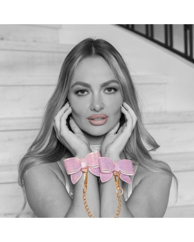 Menottes de Poignets Paris Rose sextoys et accessoires sur La Boutique du Hard