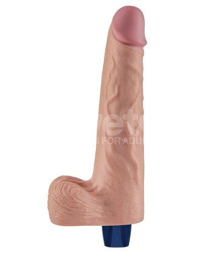 Gode Vibrant avec Bourses Softee 19 x 5.3cm Chair sextoys et accessoires sur La Boutique du Hard