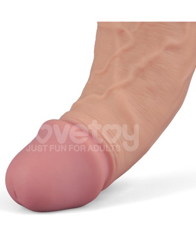 Gode Vibrant avec Bourses Softee 19 x 5.3cm Chair sextoys et accessoires sur La Boutique du Hard