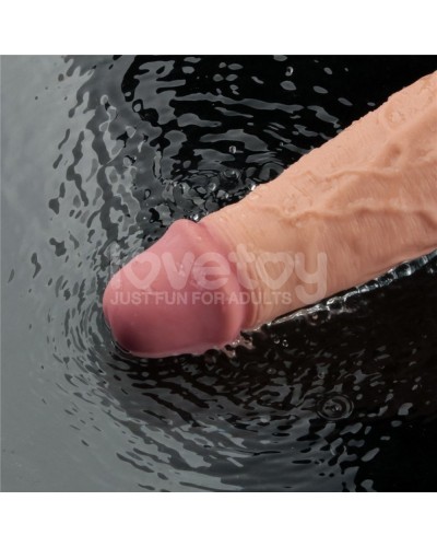 Gode Vibrant avec Bourses Softee 19 x 5.3cm Chair sextoys et accessoires sur La Boutique du Hard