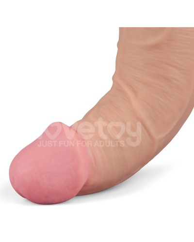 Gode Vibrant avec Bourses Softee 21 x 5.3cm Chair sextoys et accessoires sur La Boutique du Hard