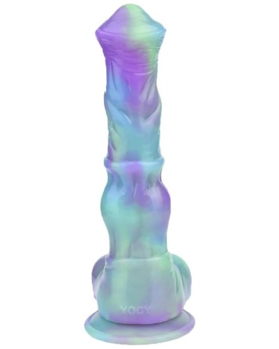 Gode Ekwus 20 x 5.3 cm Vert-Violet sextoys et accessoires sur La Boutique du Hard