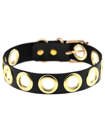 Collier Cirgoth Noir et Doré sextoys et accessoires sur La Boutique du Hard
