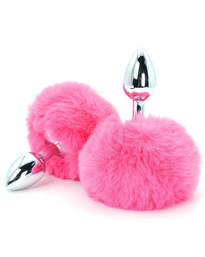 Plug Queue de Lapin Enchanting Bunnytail 5 x 2.8cm Rose sextoys et accessoires sur La Boutique du Hard