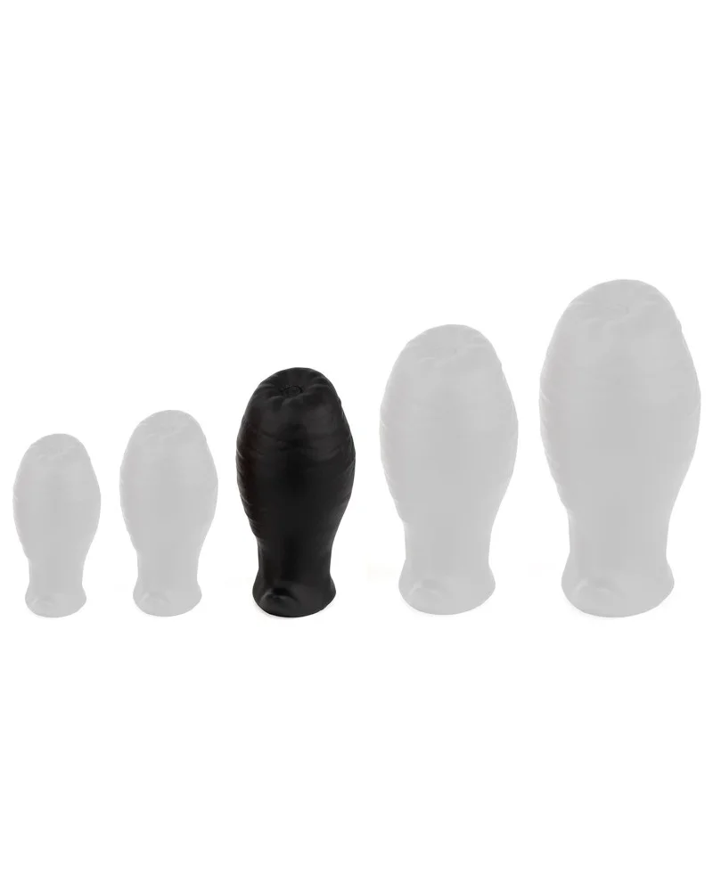 Plug Egg Ass M 9.5 x 5.3cm Noir sextoys et accessoires sur La Boutique du Hard
