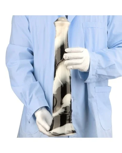Gode Big Horse 38 x 6.5cm Noir et Blanc sextoys et accessoires sur La Boutique du Hard
