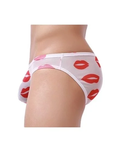 Slip sexy Kiss Lips Blanc sextoys et accessoires sur La Boutique du Hard