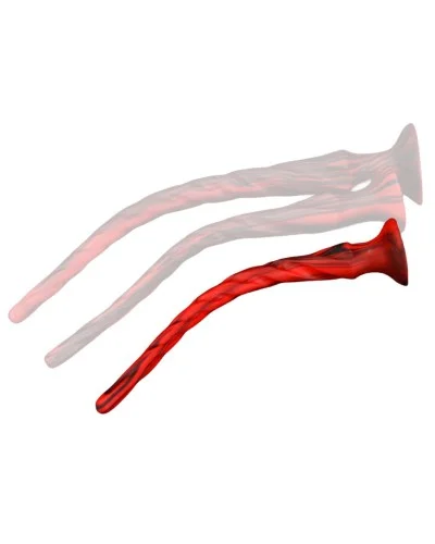 Gode Torthy S 37 x 4.2 cm Rouge-Noir sextoys et accessoires sur La Boutique du Hard