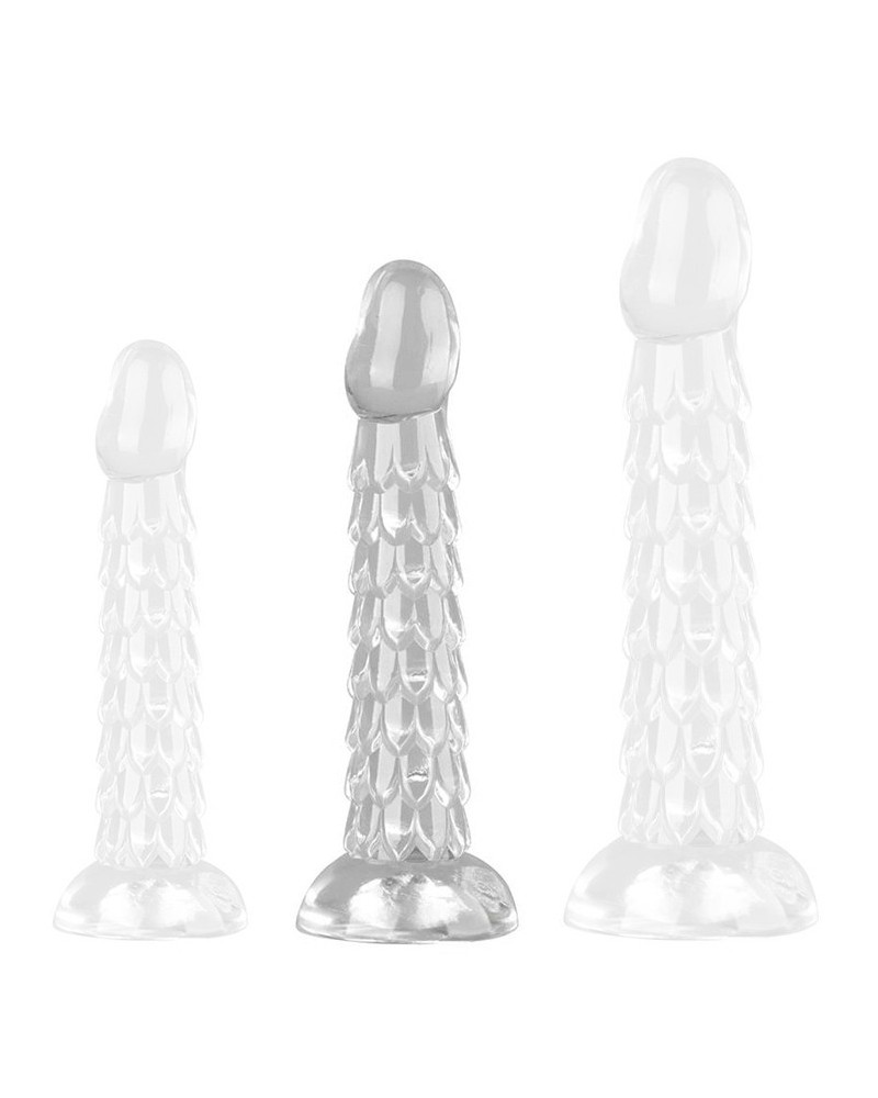 Gode Transparent Scales Mush M 17 x 4cm sextoys et accessoires sur La Boutique du Hard