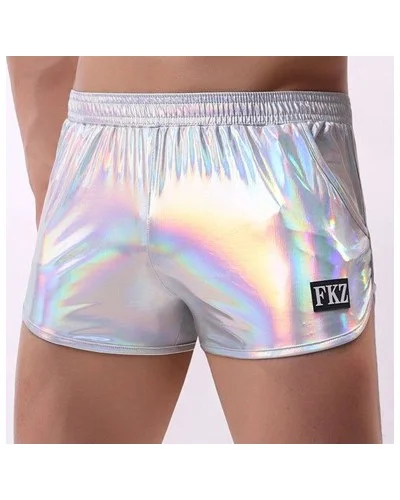 Short brillant Fakiz Gris argenté sextoys et accessoires sur La Boutique du Hard