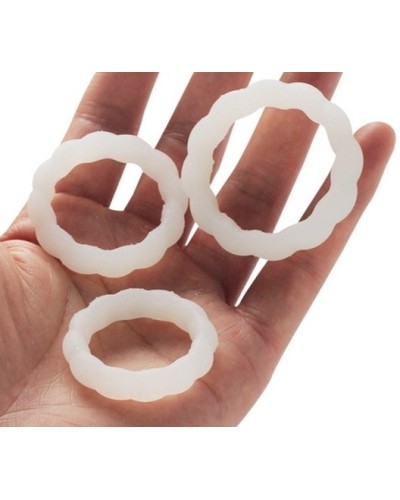 Lot de 3 Cockrings souples TORTICK Phosphorescents sextoys et accessoires sur La Boutique du Hard