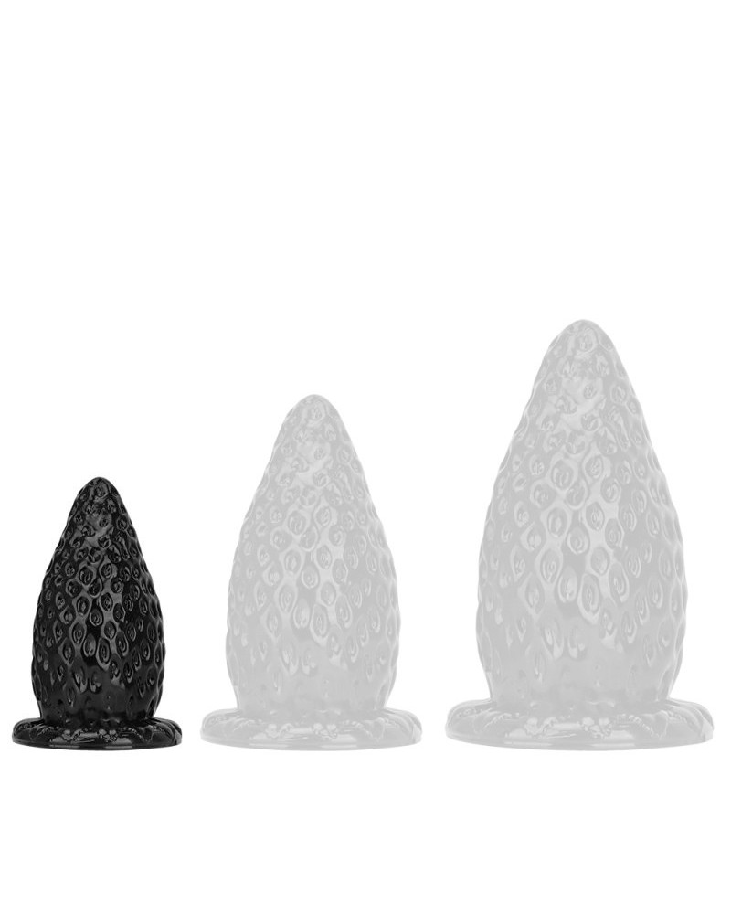 Plug Fraise S 13 x 6.8 cm Noir sextoys et accessoires sur La Boutique du Hard