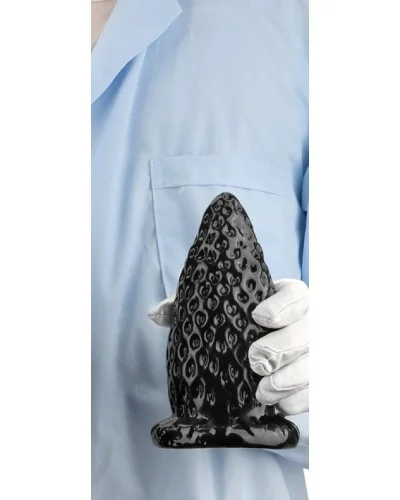 Plug Fraise S 13 x 6.8 cm Noir sextoys et accessoires sur La Boutique du Hard