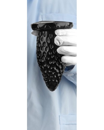 Plug Fraise S 13 x 6.8 cm Noir sextoys et accessoires sur La Boutique du Hard