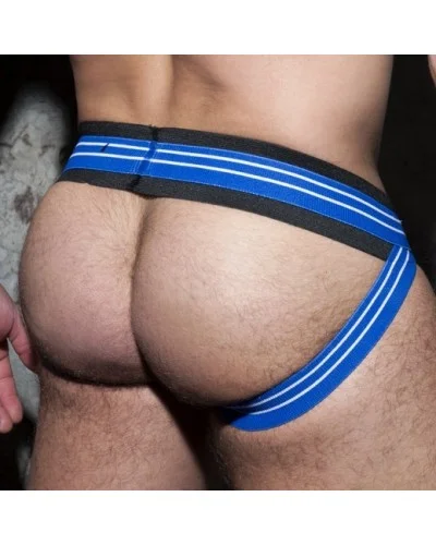 Jockstrap DOUBLE STRIPE Bleu sextoys et accessoires sur La Boutique du Hard