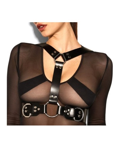 Harnais Buste Deliah Noir sextoys et accessoires sur La Boutique du Hard