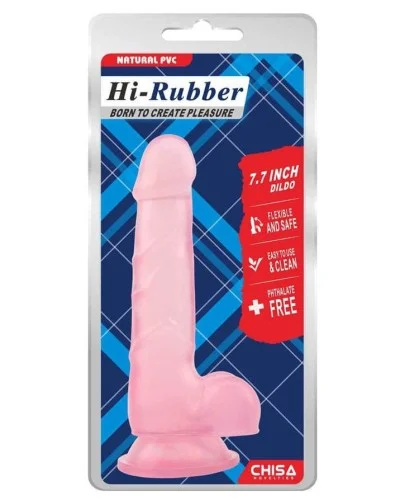 Gode Rose Hi-Rubber 14 x 3.6 cm sextoys et accessoires sur La Boutique du Hard