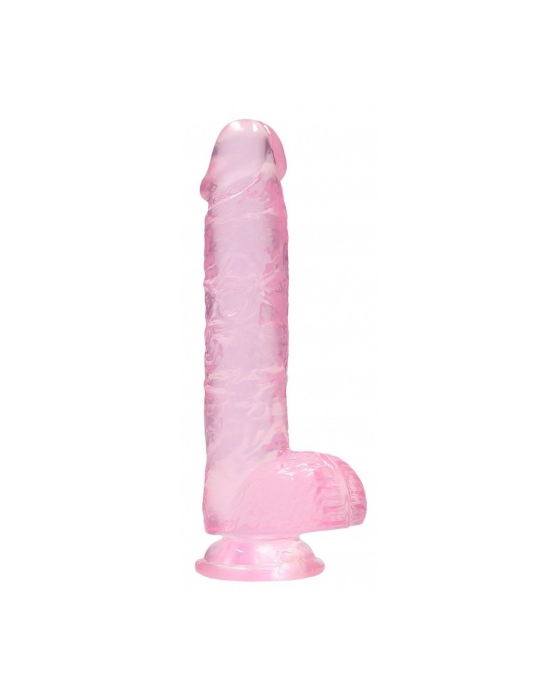 Gode Crystal Clear 12 x 3cm Rose sextoys et accessoires sur La Boutique du Hard