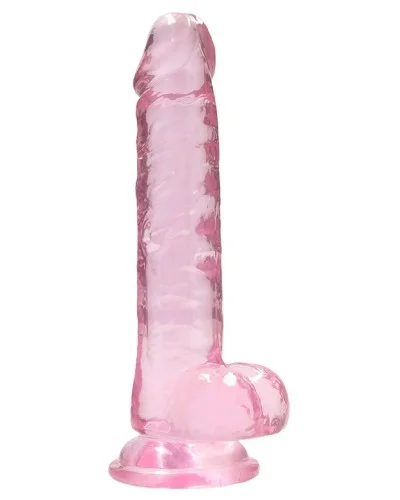 Gode Crystal Clear 14 x 3.5cm Rose sextoys et accessoires sur La Boutique du Hard
