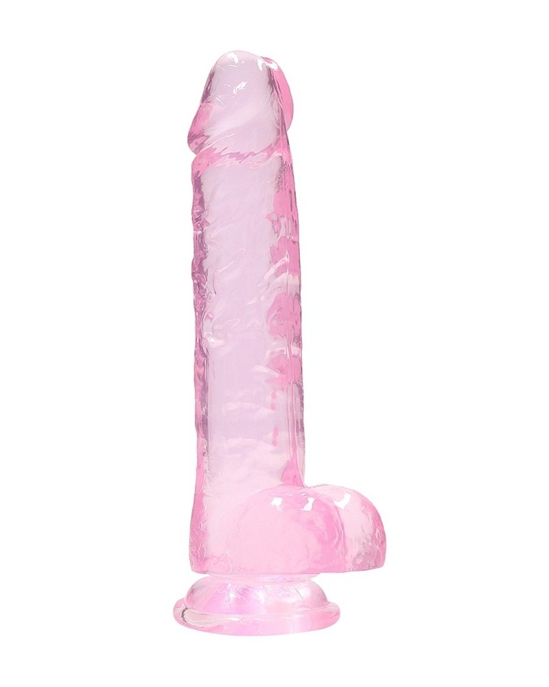 Gode Crystal Clear 16 x 4cm Rose sextoys et accessoires sur La Boutique du Hard