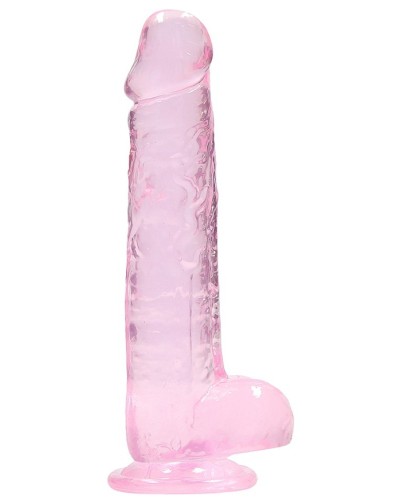 Gode Crystal Clear 16 x 4cm Rose sextoys et accessoires sur La Boutique du Hard