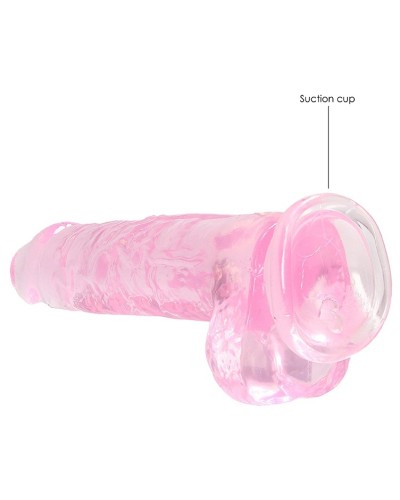 Gode Crystal Clear 16 x 4cm Rose sextoys et accessoires sur La Boutique du Hard