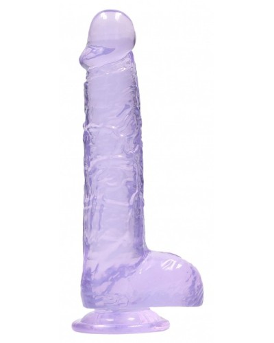 Gode Crystal Clear 12 x 3cm Violet sextoys et accessoires sur La Boutique du Hard