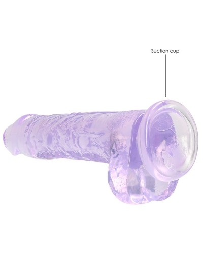 Gode Crystal Clear 16 x 4cm Violet sextoys et accessoires sur La Boutique du Hard