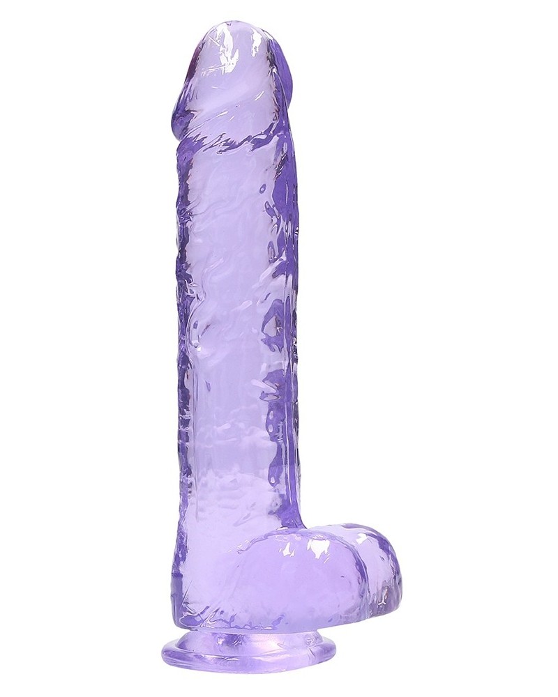Gode Crystal Clear 19 x 4.5cm Violet sextoys et accessoires sur La Boutique du Hard