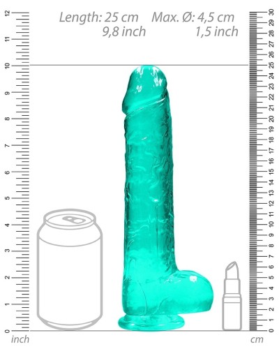 Gode Crystal Clear 19 x 4.5cm Vert sextoys et accessoires sur La Boutique du Hard