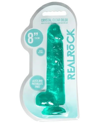 Gode Crystal Clear 16 x 4cm Vert sextoys et accessoires sur La Boutique du Hard