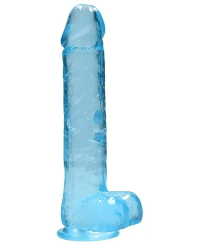 Gode Crystal Clear 19 x 4.5cm Bleu sextoys et accessoires sur La Boutique du Hard