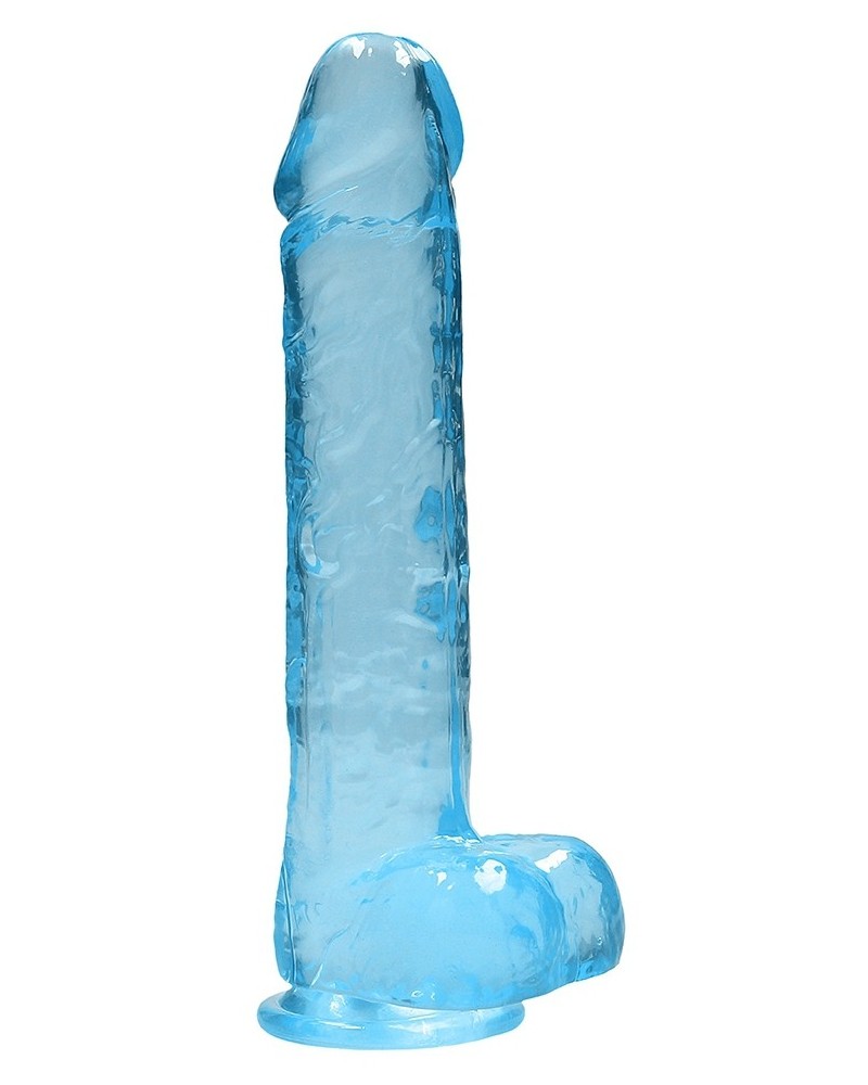 Gode Crystal Clear 19 x 4.5cm Bleu sextoys et accessoires sur La Boutique du Hard