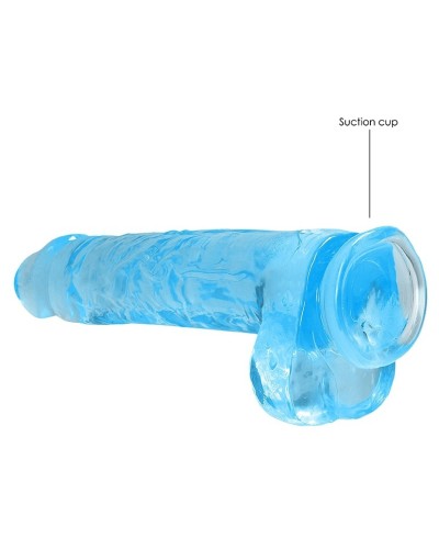 Gode Crystal Clear 19 x 4.5cm Bleu sextoys et accessoires sur La Boutique du Hard