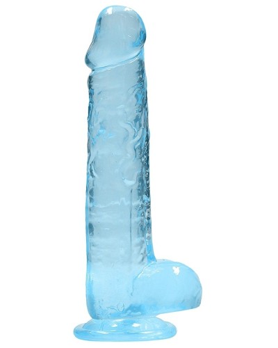Gode Crystal Clear 16 x 4cm Bleu sextoys et accessoires sur La Boutique du Hard