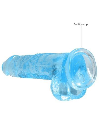 Gode Crystal Clear 16 x 4cm Bleu sextoys et accessoires sur La Boutique du Hard
