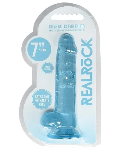 Gode Crystal Clear 14 x 3.5cm Bleu sextoys et accessoires sur La Boutique du Hard