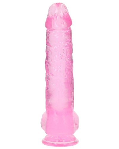 Gode Crystal Clear 21 x 5.5cm Rose sextoys et accessoires sur La Boutique du Hard