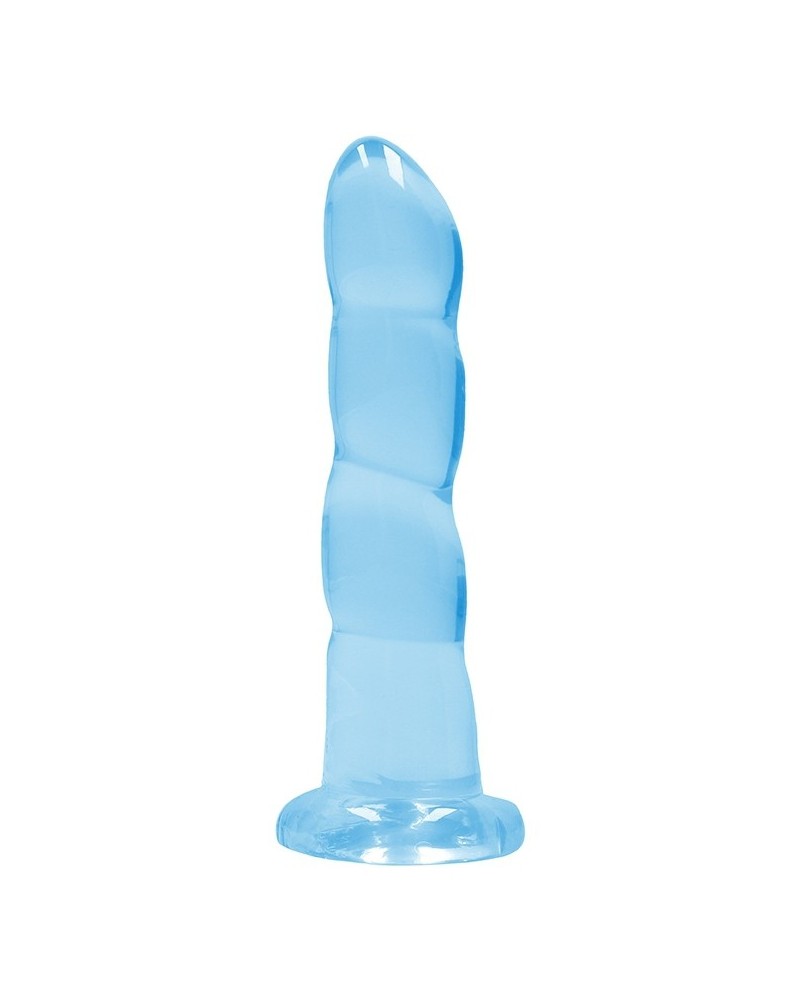 Gode Twist Crystal RealRock 16 x 4cm Bleu sextoys et accessoires sur La Boutique du Hard