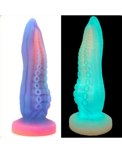 Gode phosphorescent Lumy Octop 21 x 6.3cm sextoys et accessoires sur La Boutique du Hard