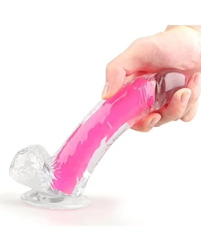Gode phosphorescent Color Glow 15 x 4.5cm Rose sextoys et accessoires sur La Boutique du Hard