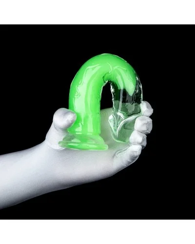 Gode transparent Jellis M 18 x 3.8cm Vert sextoys et accessoires sur La Boutique du Hard